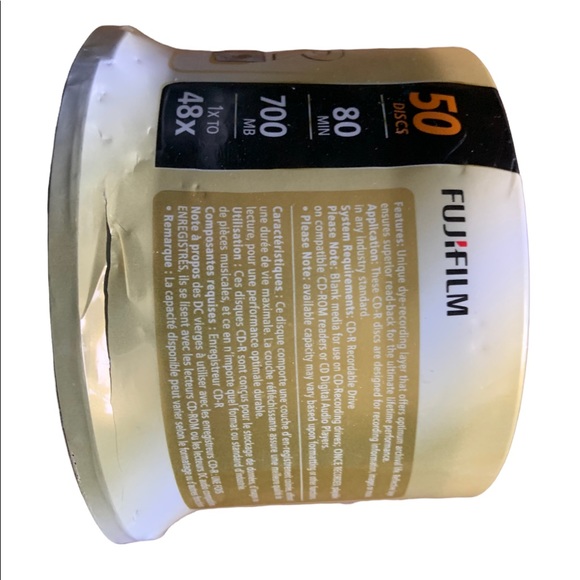 New 50 quantity CD-R 80 minute disks , 700mb by fuji film - Picture 2 of 7